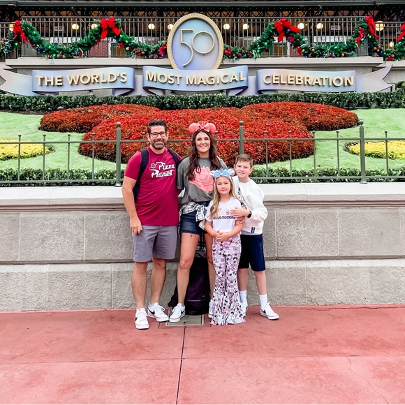 Peach iridescent Minnie Mouse Ears - Picture 8 of 8